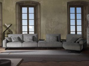 Azimut Gorini Dego Sectional Italian Sofa front