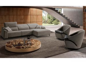 Barolo Heritage Modern Italian recliner sectional sofa by Gorini Divani main