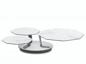 Batis modern italian coffee table by Naos calacatta