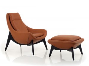 Bizza modern accent chair by Gorini Italy