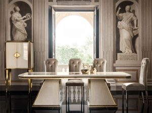 Diamante Adora Modern dining table by Arredoclassic front