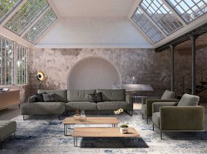 Dojo Gorini Modern Italian Sofa front