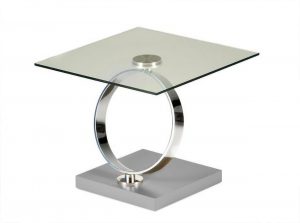 Donelli modern end table by Naos Italy closed