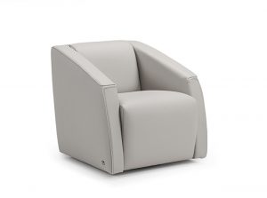 Giza Steel Modern Italian armchair by Gorini Divani