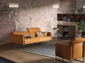 Gray Modenr Italian sofa by Gorini Divani