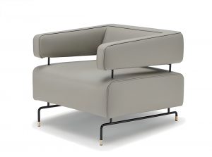 Lenny Modern Italian accent chair by Gorini Divani main