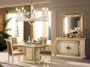 Leonardo classic italian dining table by arredoclassic small