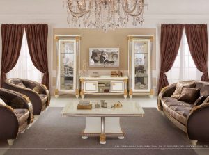 Libery Classic Sofa by Arredoclassic Italy tv stand