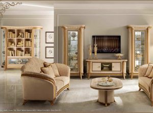 Melodia Classic Living Room by Arredoclassic Italy tv stand