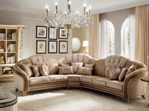 Melodia Classic Sectional Sofa by Arredoclassic Italy 1