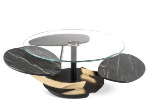 Petres modern coffee table by Naos Italy