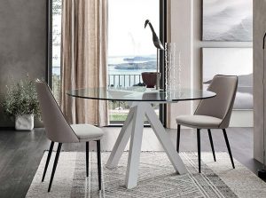 Run round glass table by maronese italy main