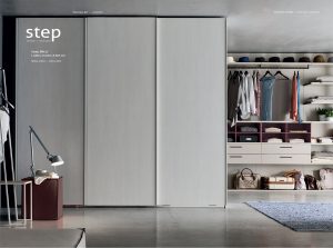 Step DN119 Sliding Door Wardrobe by Maronese Italy black 3