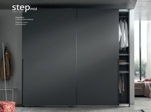Step DN119 Sliding Door Wardrobe by Maronese Italy black