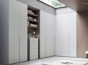 Stepup DL601 Sliding Door Wardrobe by Maronese Italy corner