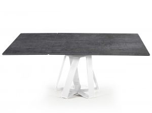 Turning modern small dining table by naos italy black