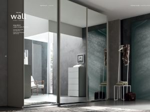 Wall DB102 Sliding Door Wardrobe by Maronese Italy mirr