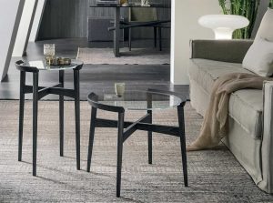 Bloom modern end table by Tomasella Italy set