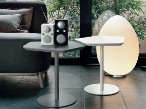 Caruso modern italian end table by Tomasella side
