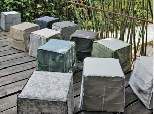 Cookie Modern Italian ottoman by Tomasella