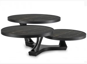 Extremis modern italian coffee table by Naos black