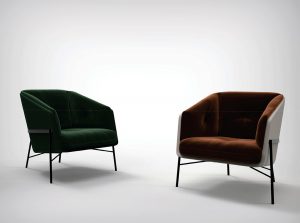 Fashion Modern Italian accent chair by Nicoline