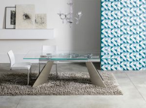 Galax modern dining table by naos stock oval