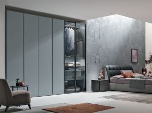 Metropolis Modern Italian Wardrobe by Tomasella blue gray