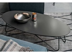 Senzatempo modern coffe table by Tomasella Italy top
