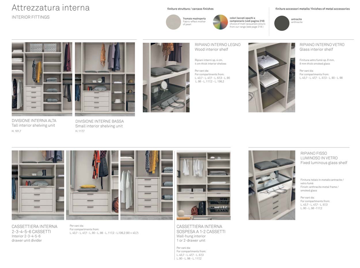 Alta Wardrobe Cabinet - 3 Shelves, Double Doors