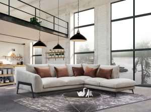 Aspen Stella Modern Sectional Sofa European Sofa white