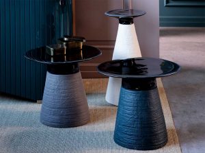 Baobab Modern End Table by Tonin Casa Italy set