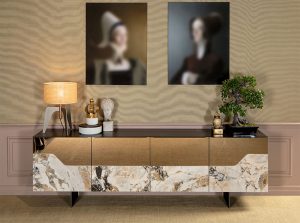 Canova Modern Italian Sideboard by Tonin Casa bronze