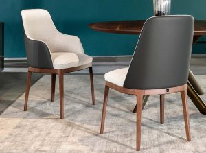 Cleo Modern Italian Dining Chair by Tonin Casa side