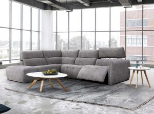 Cooper Noeme Modern Recliner Sectional Sofa gray