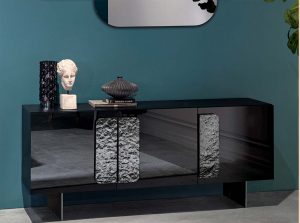 Debussy Modern Sideboard by Tonin Casa Italy black