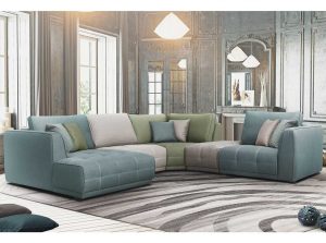 Dielo Noeme Modern Seciontla Sofa blue