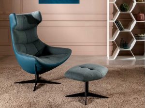 Dolce Vita Modern Italian Accent Chair by Tonin Casa