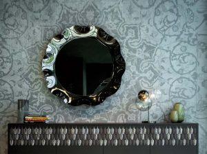 Dorian modern Wall Mirror by tonin casa Italy