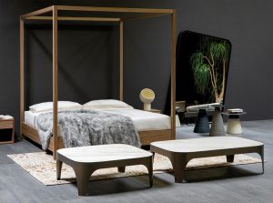 Havana modern wooden bed by tonin casa Italy main