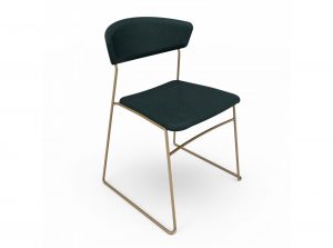Huppe WolfGang Upholstered Metal Chair
