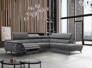 Lenon Modern Recliner Sectional Sofa by Iskra European Sofa