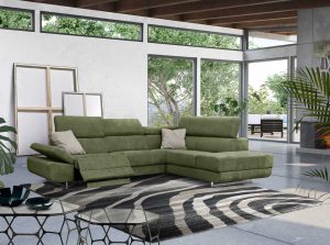 Logano Modern Sectional Recliner Sofa by Iskra European Sofa
