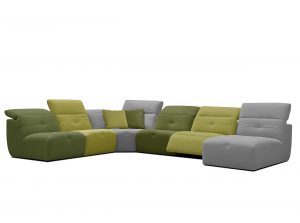 Moon Noeme Modern Recliner Sectional Sof green
