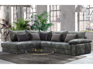 Quazi Noeme European Sectional Sofa Modern Sofa black