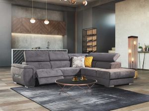 Quebec Modern Recliner Sectional Sofa by Iskra European Sofa