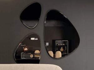 Stone Italian wall mirror by tonin casa