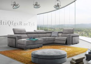 Timber Modern Recliner Sectional Sofa by Iskra European Sofa