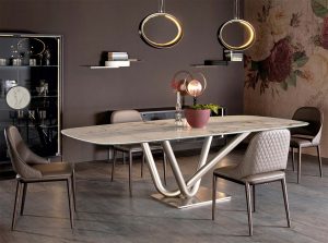Victory Contemporary Dining Table by Tonin Casa Italy main