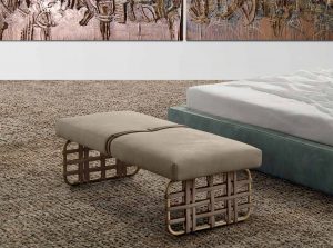 Cocoon Contemporary Bench By Gamma Italy black